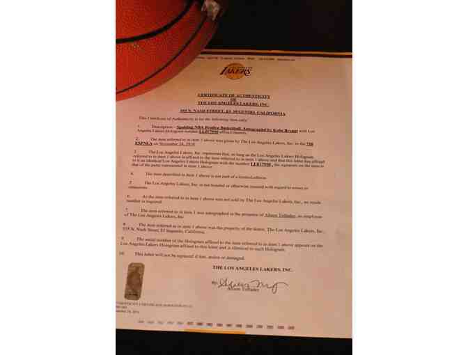 Laker Fans!  'Kobe' signed basketball