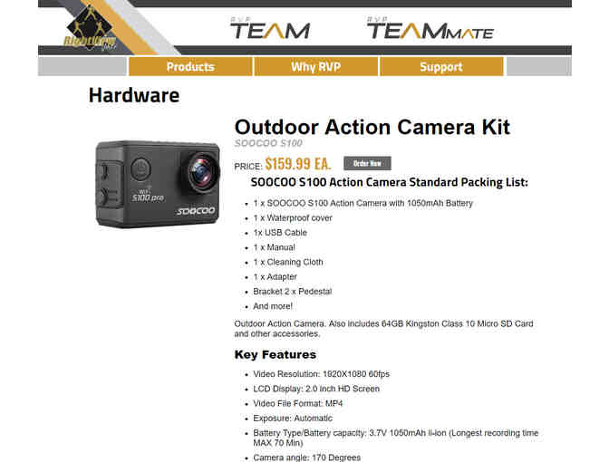 RightView Pro- Outdoor Action Camera Kit