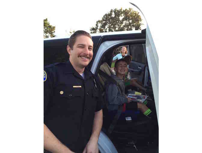 Ride to School with the Newport Beach Police! For your Child!