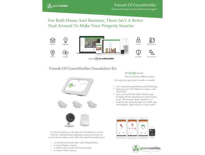 Smart Home Security System - Green Marbles