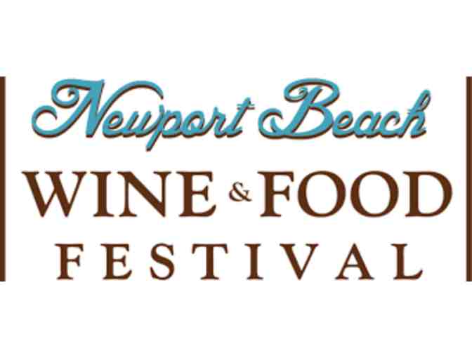 4 Tickets to Newport Beach Food and Wine Festival - Photo 1