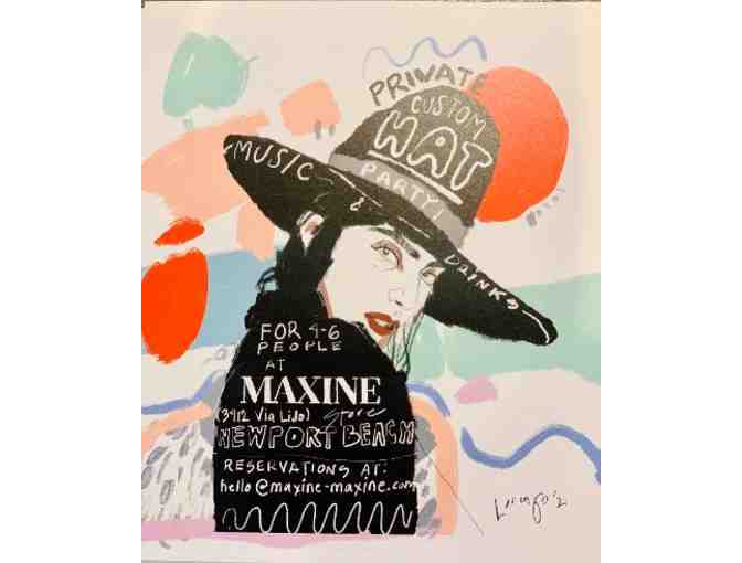 'The Valerie ' Custom Straw Hat ~ Maxine Store Lido