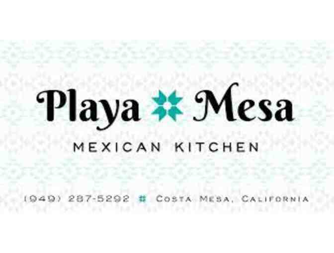 Playa Mesa gift card $100- TK/K donation