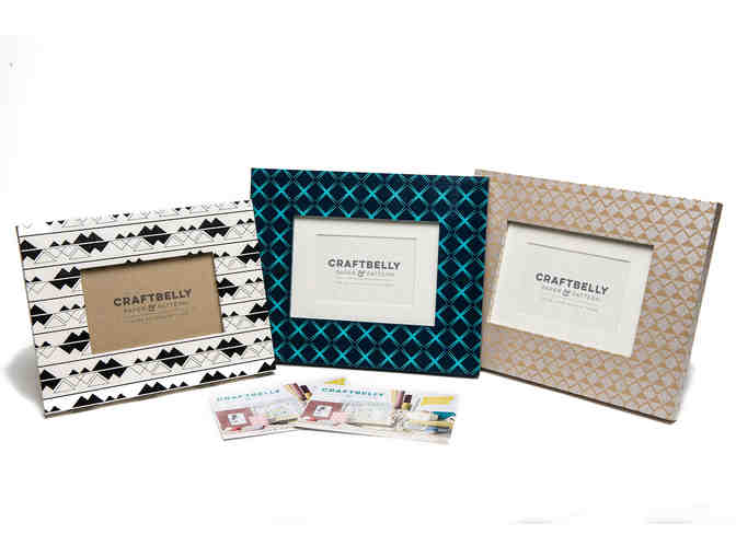 Craftbelly Paper & Pattern Handcrafted Designer Picture Frame Gift Set