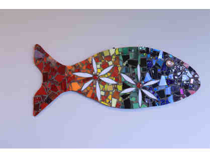 Rainbow Fish with Flowers