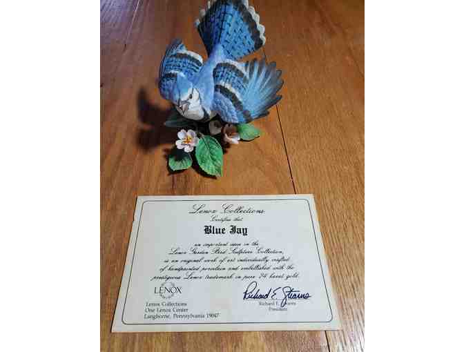 Lenox Porcelain Bird collection and display case