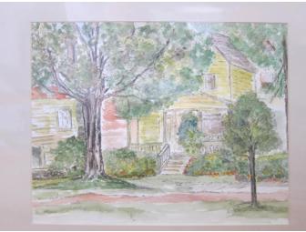 Portfolio of Three Original Watercolor Landscape Drawings