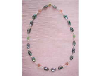 Crystal and Paua Shell Necklace