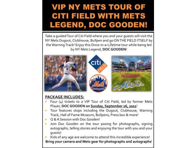 Citi Field Tour led by Doc Gooden for Four - Photo 1