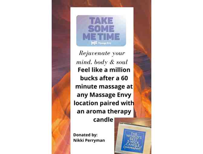 60 Minute Massage Envy Massage &amp; Aroma Therapy Candle - Photo 1