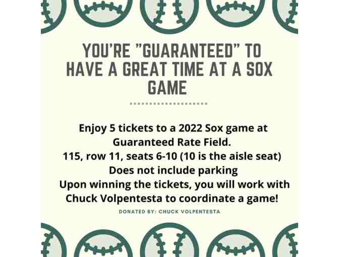 5 Tickets to see the Chicago White Sox! - Photo 1
