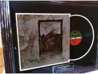 Led Zeppelin Autographed and Framed Record Album w/Certificate of Authenticity