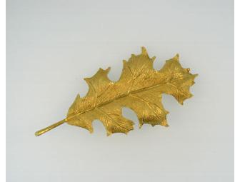 Tiffany & Co.18k Gold Oak Leaf Brooch