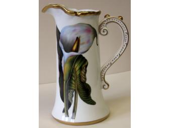 Large Vase Handpainted in Hungary by Anna Weatherley