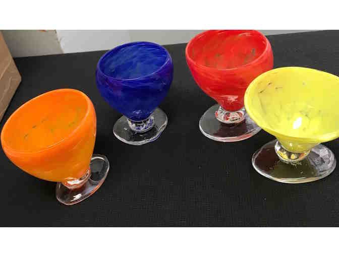 Opaque Glass Cups from Prentice Hicks and Wauhatchie Glassworks