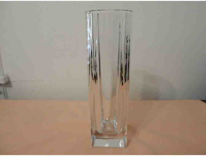 Crystal Vase, heavy cut glass