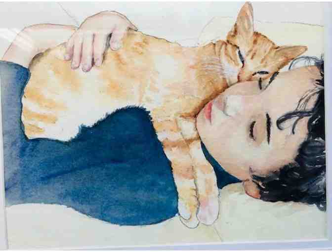 Portrait of Your Pet in Watercolor by Teena Baudier (see other images)