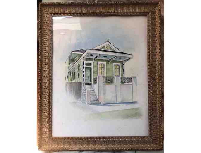 House Portrait in Watercolor by Teena Baudier