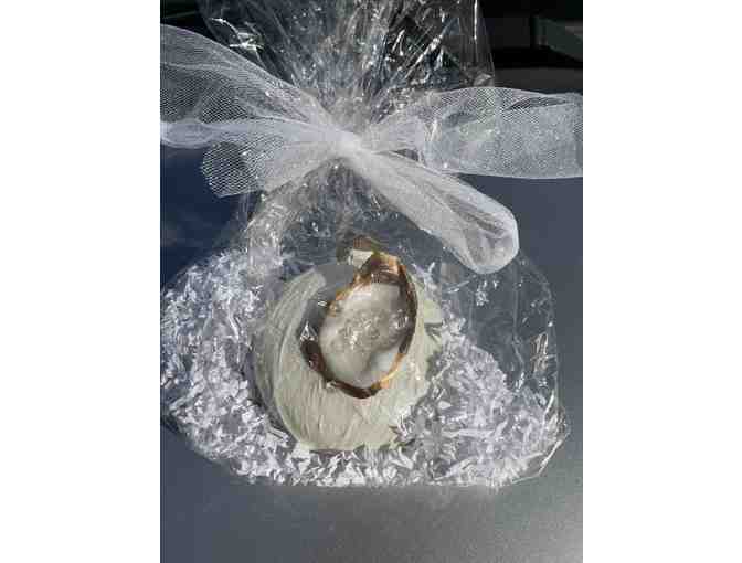 Christmas Ornament with Oyster Shell