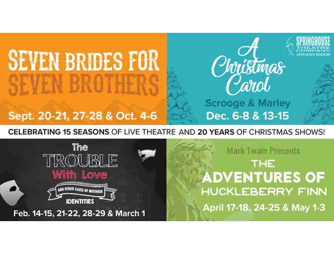 4 tickets to the Opening Night of Huckleberry Finn