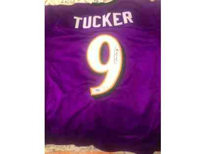 Authentic Signed NFL Ravens Justin Tucker Jersey