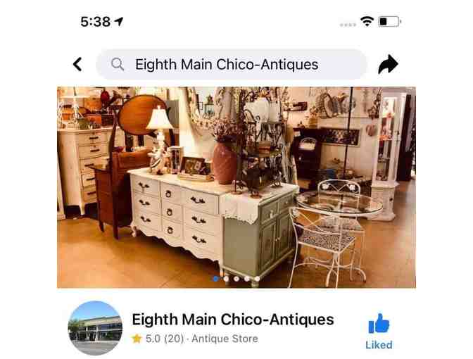 8th and Main Antiques Center Gift certificate $100