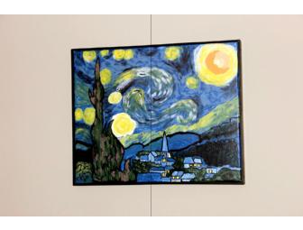 Van Gogh's Starry Night Painted by the Kids from Miss Jennifer's Pre-K Class