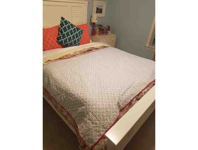 Homemade Quilt Crafted by Northbrook Preschool Grandmother (48' X '72')