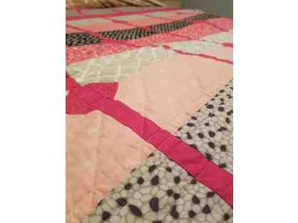 Homemade Quilt Crafted by Northbrook Preschool Grandmother (48" X "72")