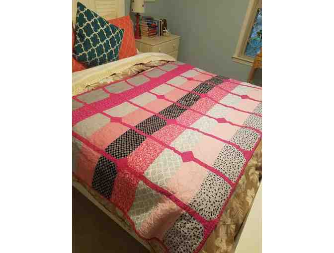 Homemade Quilt Crafted by Northbrook Preschool Grandmother (48' X '72')