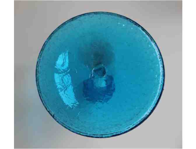Blue Blenko Glass Decanter
