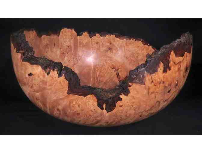 Hand-Turned Big Leaf Maple Burl Bowl by Lou Pignolet