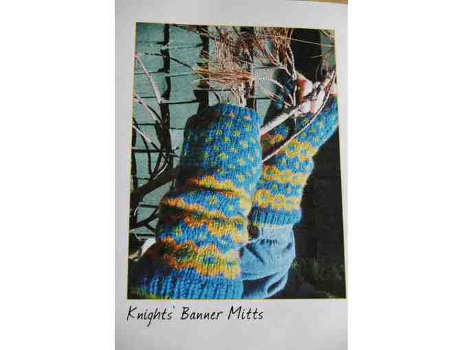 'Knight's Banner Mitts' Knitting Kit from Raven's Beak Design in Grand Marais, MN