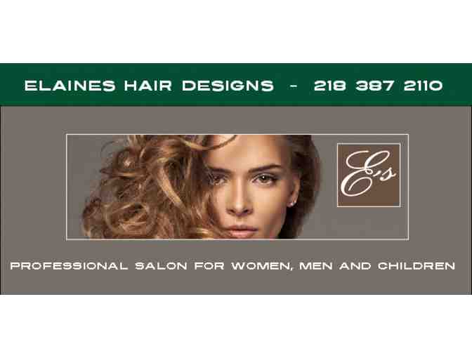 Elaine's Hair Design $25 Gift Certificate