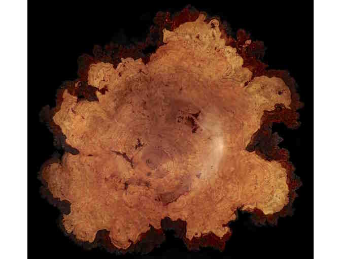 Hand-Turned Large Cherry Burl Bowl by Lou Pignolet