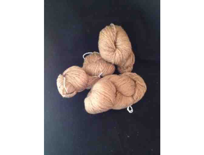 25.4 oz Handspun Alpaca Yarn, Natural Color