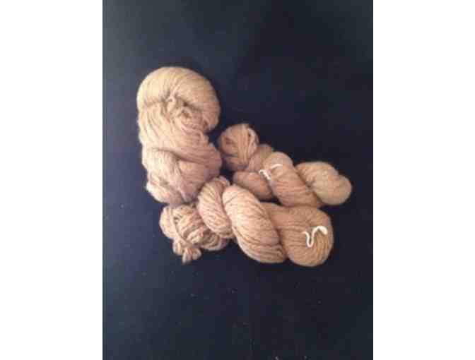 25.4 oz Handspun Alpaca Yarn, Natural Color