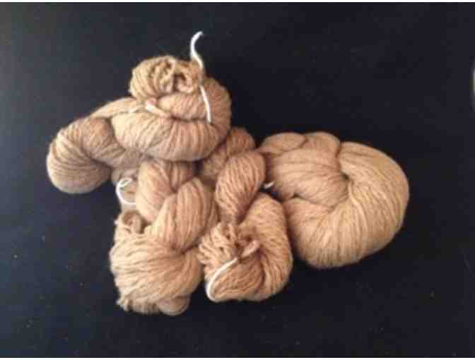 25.4 oz Handspun Alpaca Yarn, Natural Color