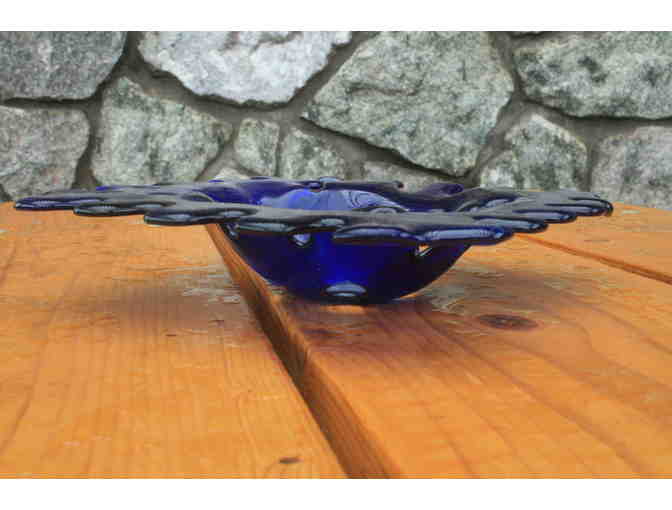 Unique Glass Bowl by Hugh Huffman from Kah-Nee-Tah Gallery in Lutsen, MN
