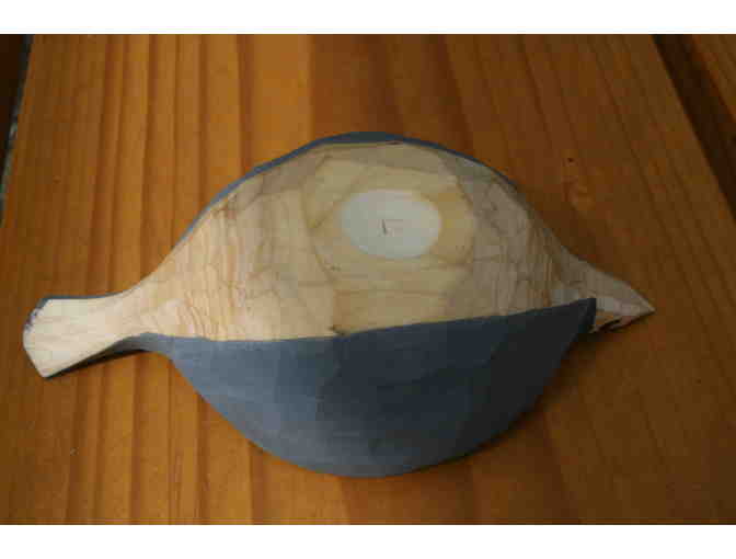 Hand-carved Nuthatch Bird Bowl by MN Craftsman Mike Loeffler