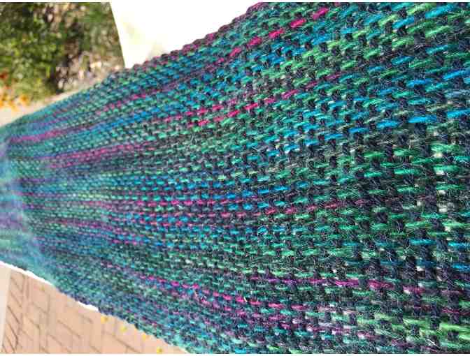 Handwoven and Hand-Dyed Scarf by Larry Schmitt #1