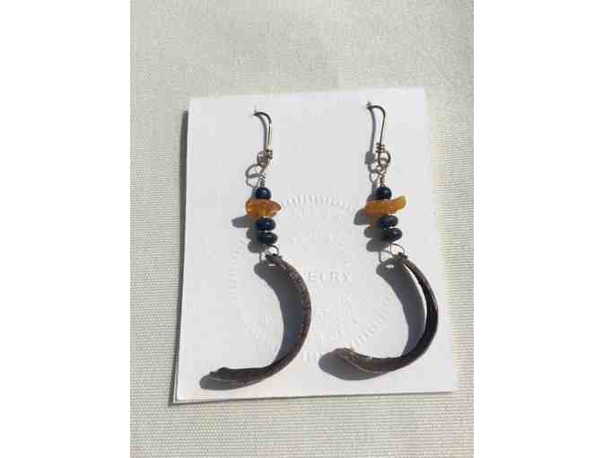 Elegant Handcrafted Earrings from Ron's World Rocks in Grand Marais, MN