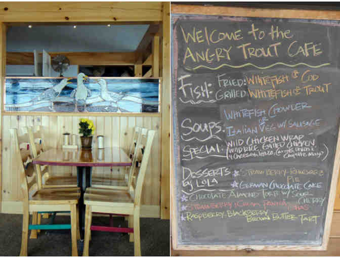 Enjoy Fresh Eats at Angry Trout Cafe in Grand Marais, MN | Gift Certificate for $150