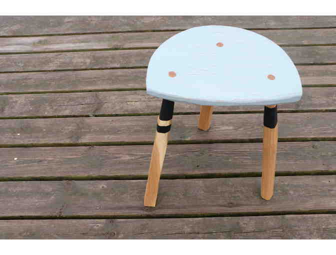 Handcrafted artisan stool by Mike Loeffler
