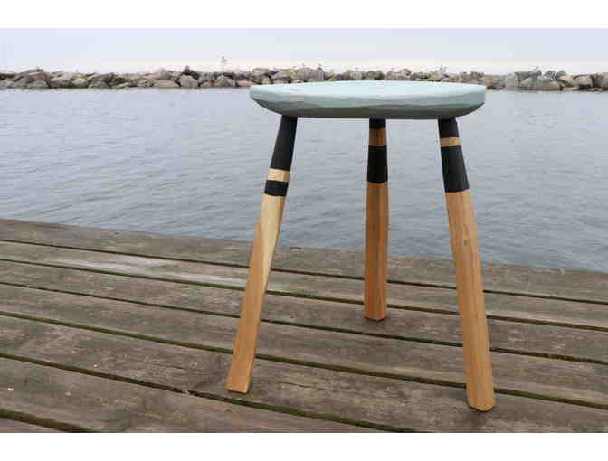 Handcrafted artisan stool by Mike Loeffler