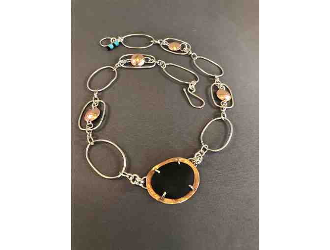 Sterling Silver Chain and Pebble Prong Necklace from NH Instructor Beth Carter Gautsch