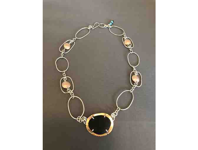 Sterling Silver Chain and Pebble Prong Necklace from NH Instructor Beth Carter Gautsch