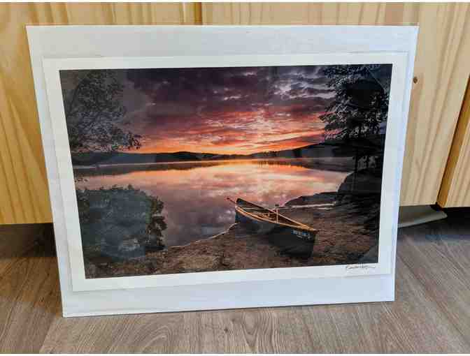 "Canoe at Sunrise on Sea Gull" Photograph by  North House Instructor Bryan Hansel - Photo 1