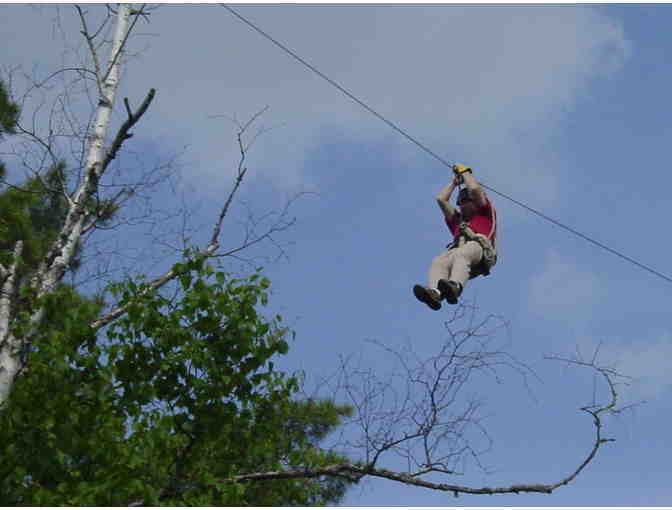 Towering Canopy Zipline Tour for Four at the End of the Gunflint Trail