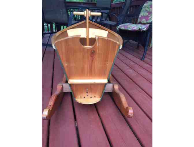 Handcrafted Child's Rocking Boat
